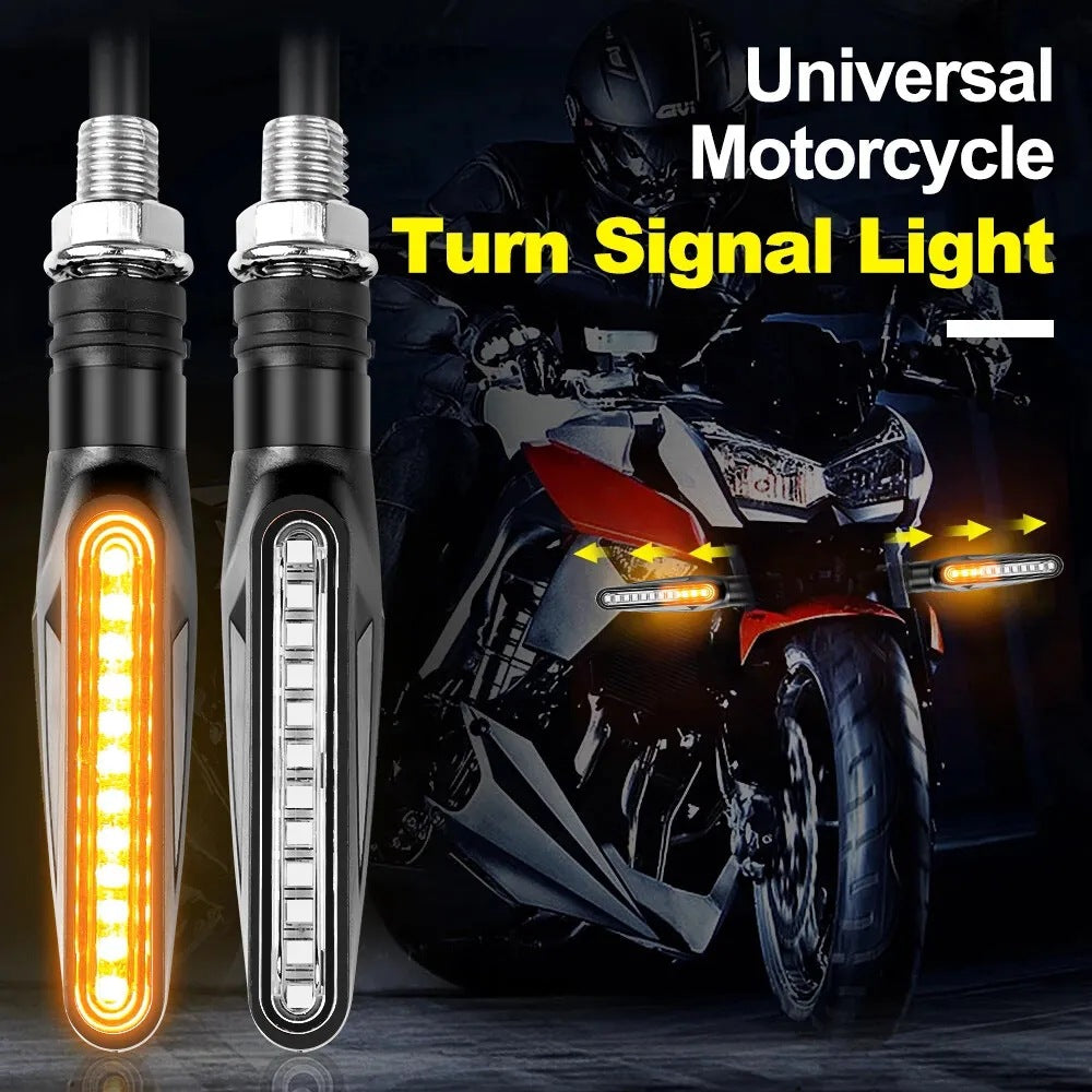 De bande LED Sequential Turn Signals pour les accessoires de moto modifiés 12V lumière de course