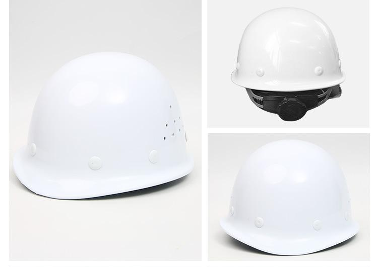 Type d'acier en verre Casque respirant Construction Site Épaisseur Casque anti-smashing