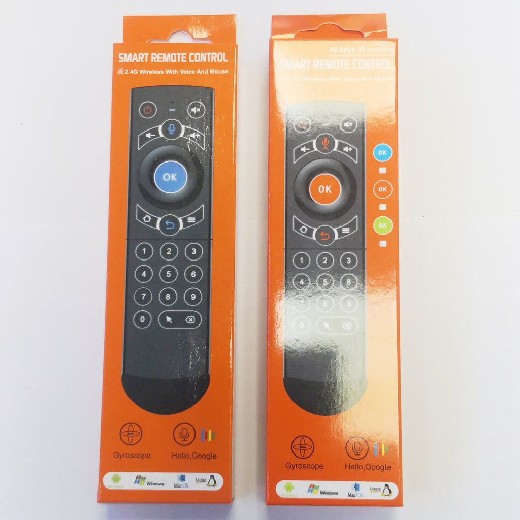Google Intelligent Voice TV Set-top Box Universal Remote Control Wireless Mouse and Keyboa