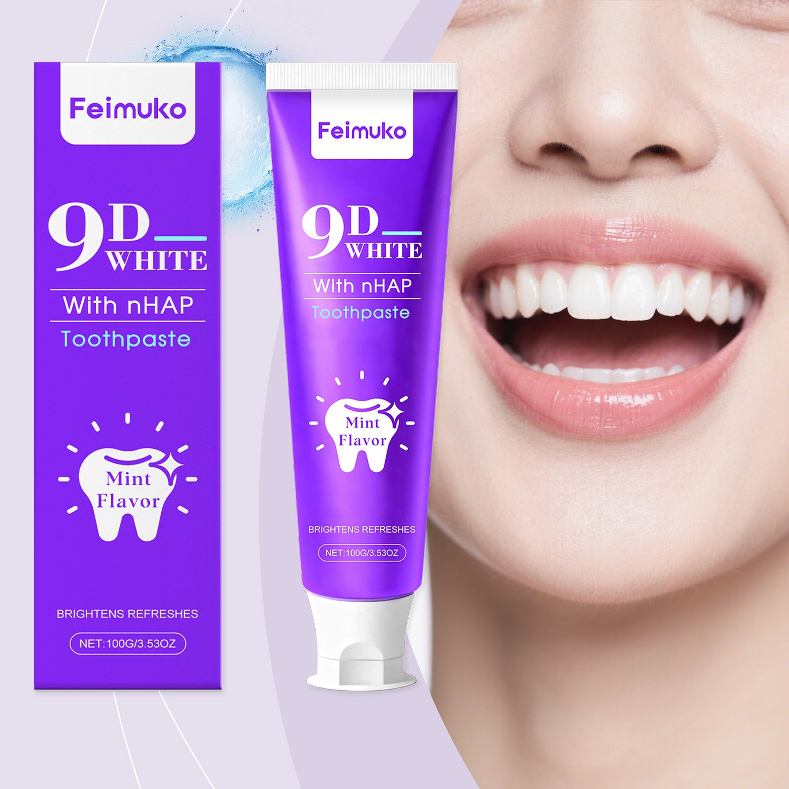Dentifrice blanchissant à la tache pourpre 1 00g