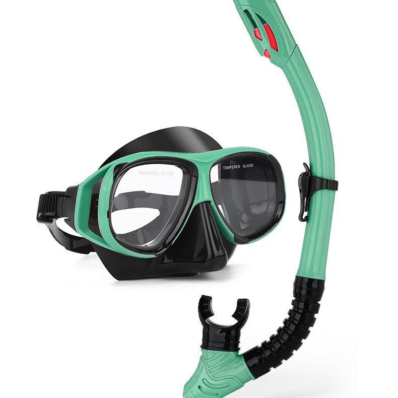 Masque de plongée et tuba sec avec option Myopia Availabl