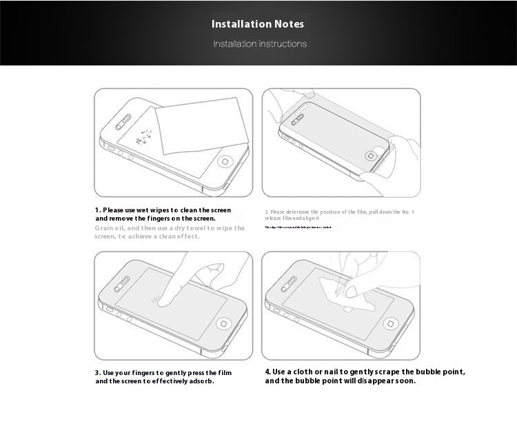 Film en verre renforcé pour téléphone portable HD