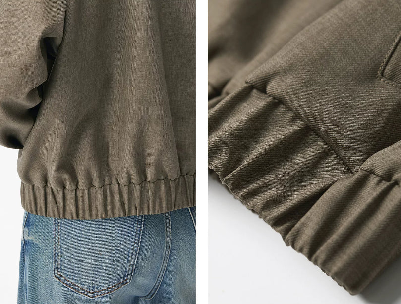 Veste de rangement à col rond style vieux argent