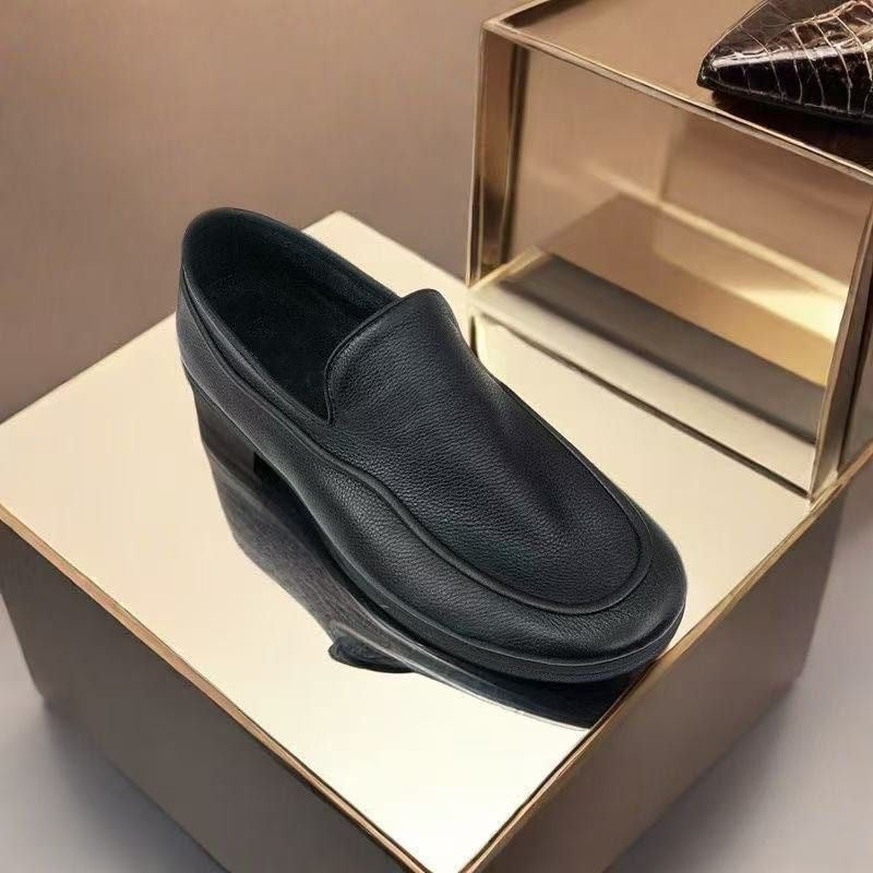 Souple-upper Casual Hommes Chaussures en cuir Style d'été