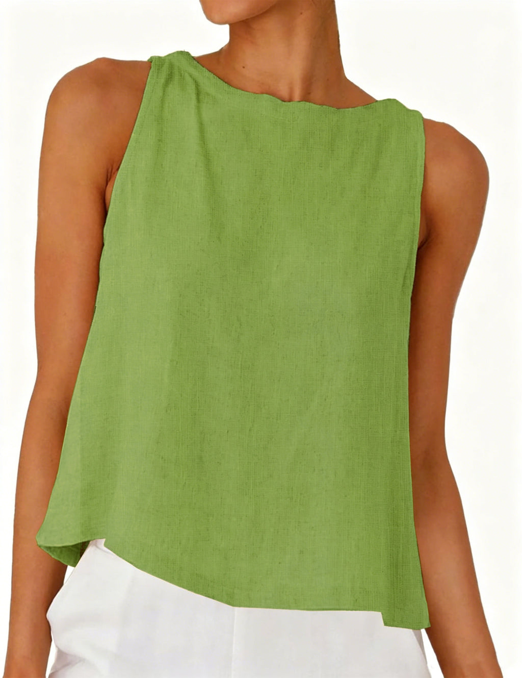 Femmes Col rond Blouse à coupe molle