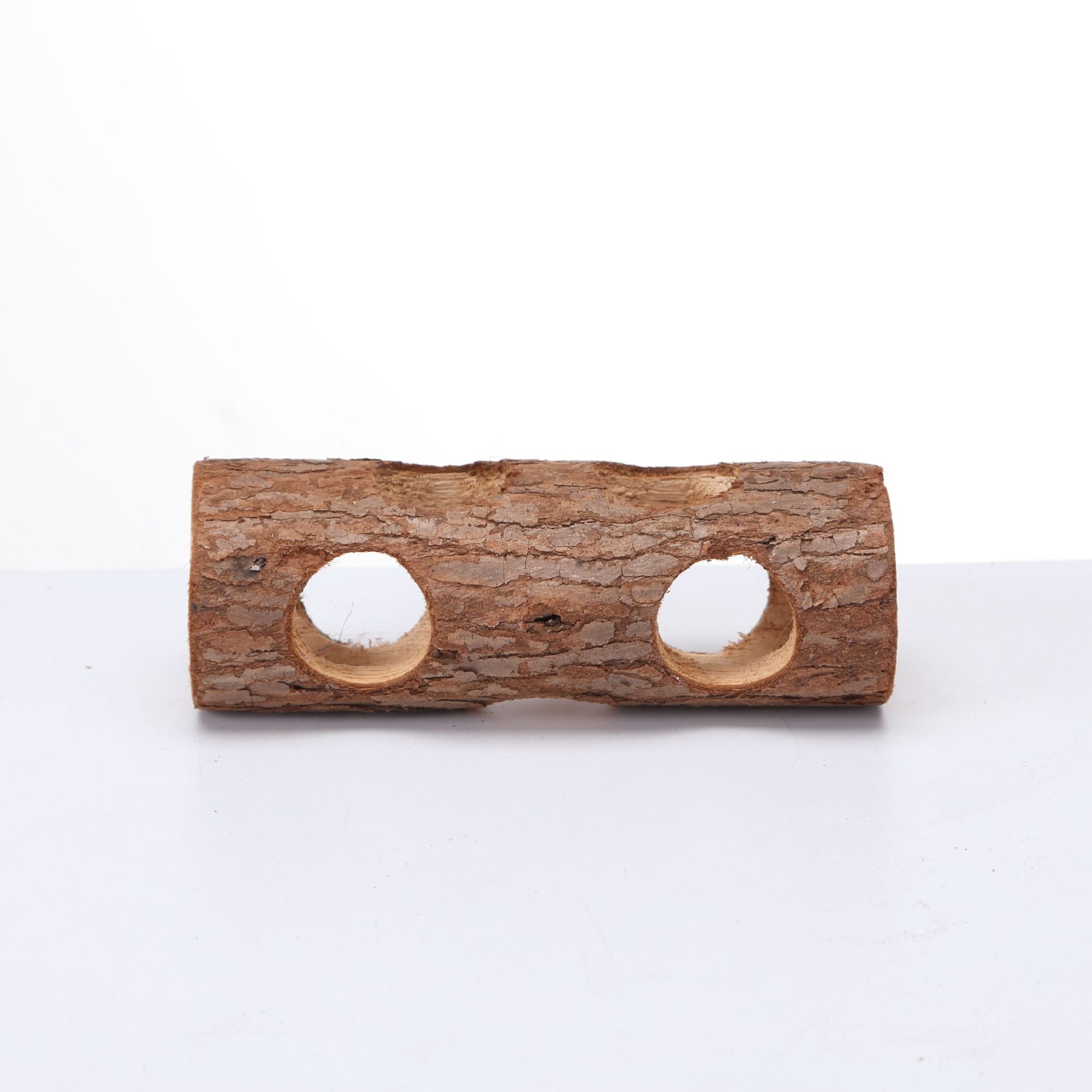 Hamster Pipe en bois massif Bird Platform Rabbit Molar Chiens et chats Toy Tree Tube
