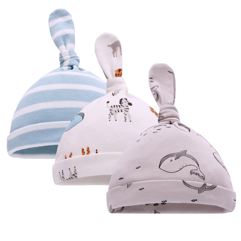 Chapeau de bébé imprimé en coton mince