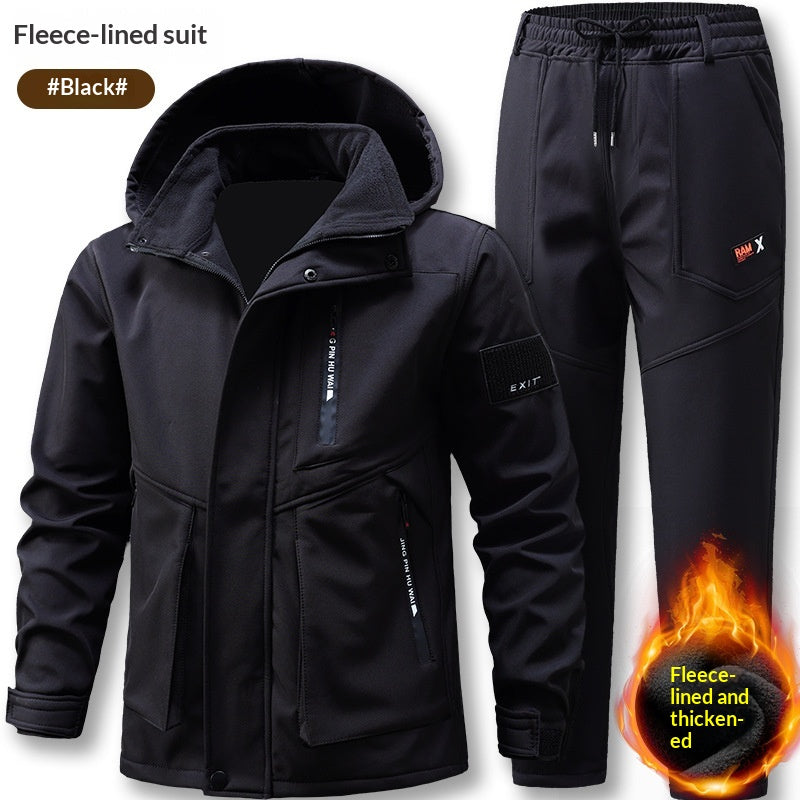 Hommes Sports de plein air Tactique polaire épais coupe-vent
