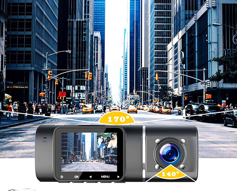 Driving Recorder Caméra de voiture Double enregistrement Surveillance de stationnement Infrarouge vision nocturne Ul