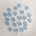 Mini perles de fleurs en acrylique 5-Petal avec paillettes d'or fin