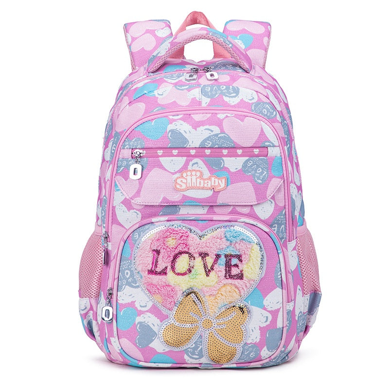 Sac d'école Cat Cartoon Cartoon Cat pour enfants