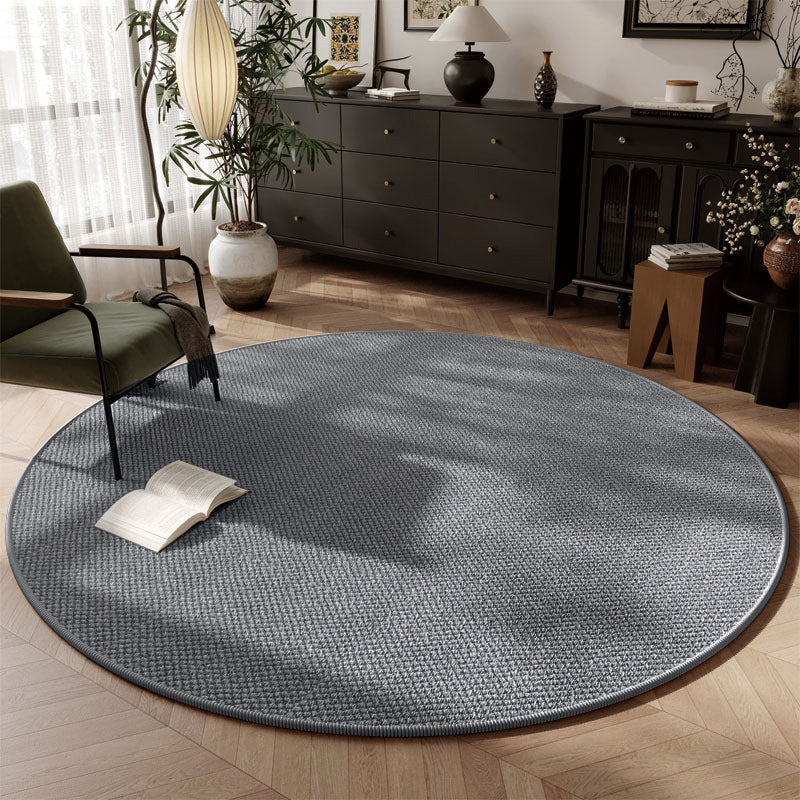 Rug rond à structure simple en sisal et à structure solide