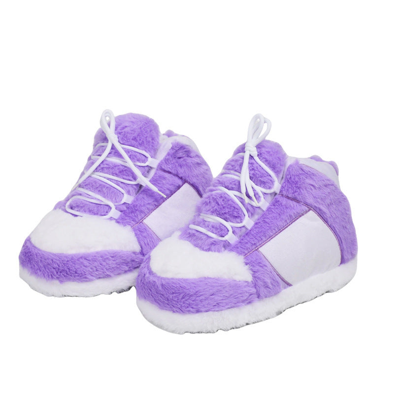 Grandes chaussures de coton en peluche