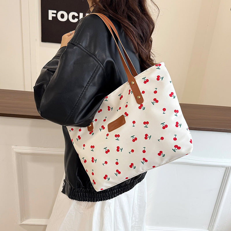 Sac de navette frais et détendu Floral pour femmes Grande capacité