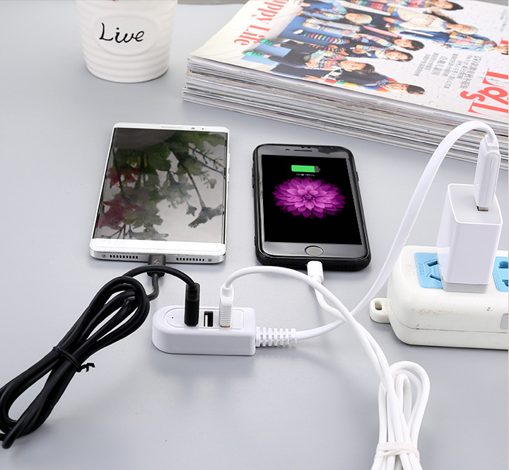 Convertisseur de chargeur multifonctionnel de câble Seperater Extensions Hub étendu