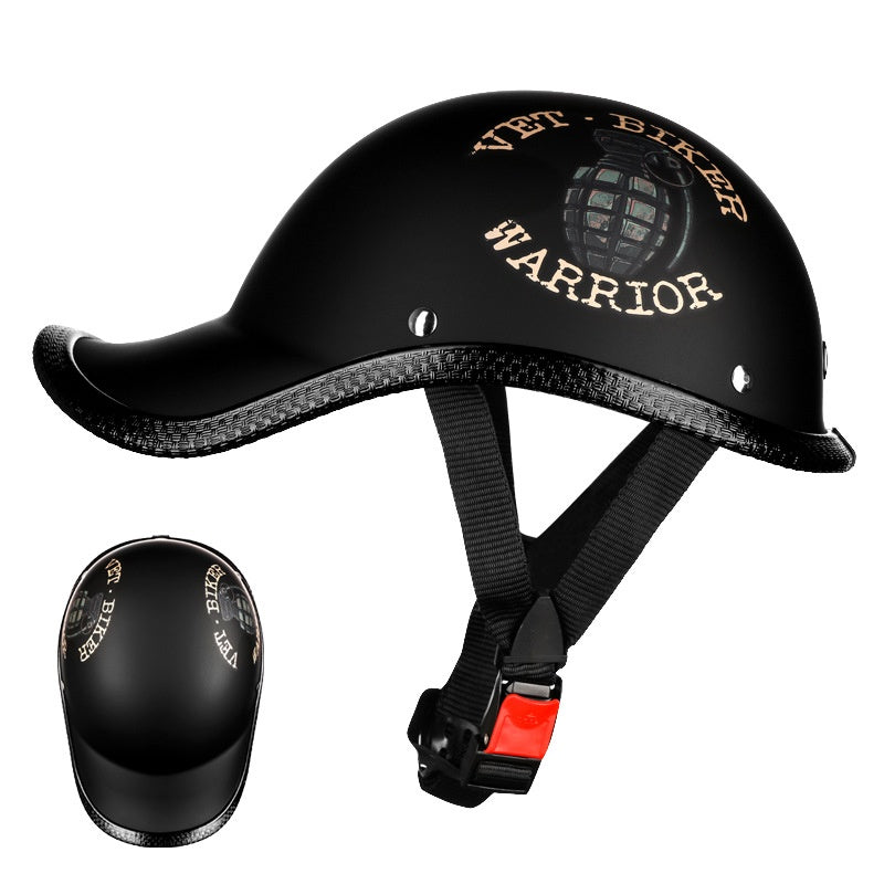 Batterie électrique Casque de moto Protection de sécurité rétro Half Casque