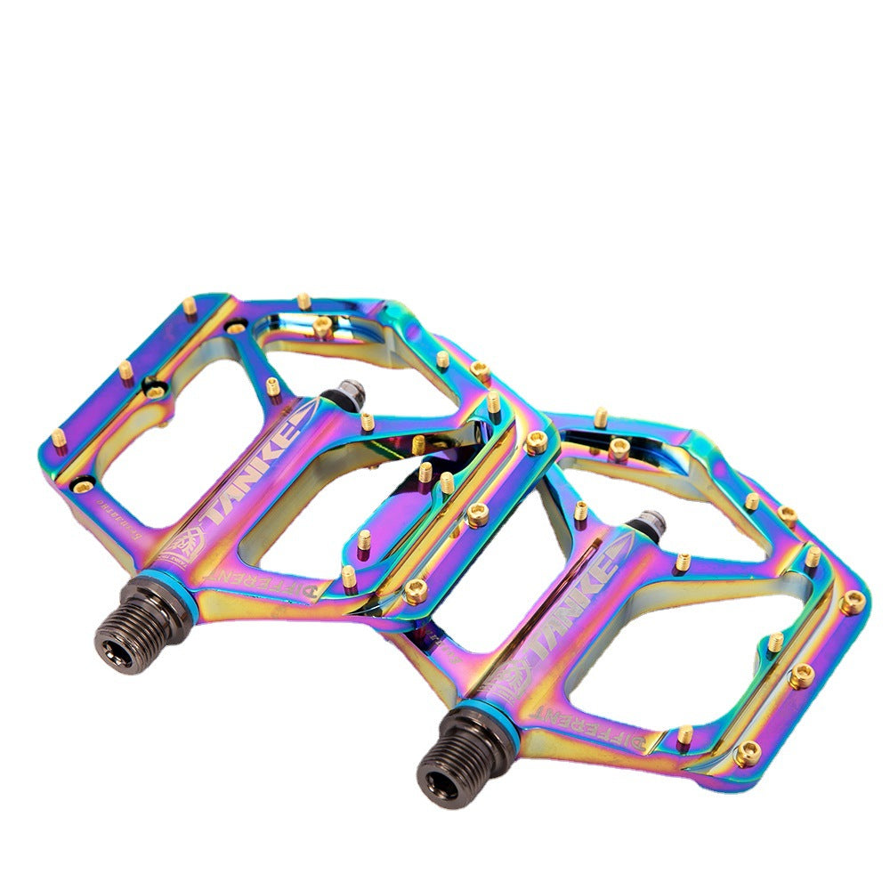 Pédales de vélo à roulement à billes en alliage d'aluminium couleur CNC