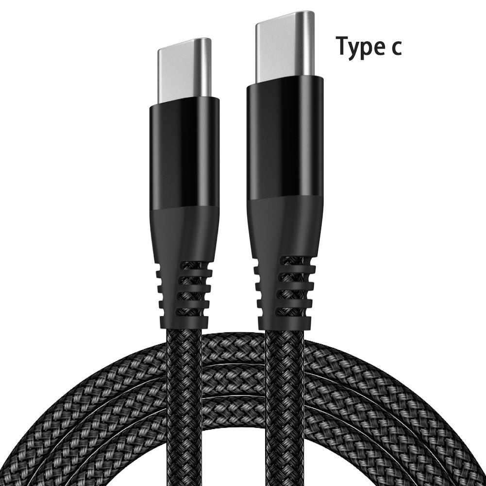 Braided dual Type-C fast charging cable