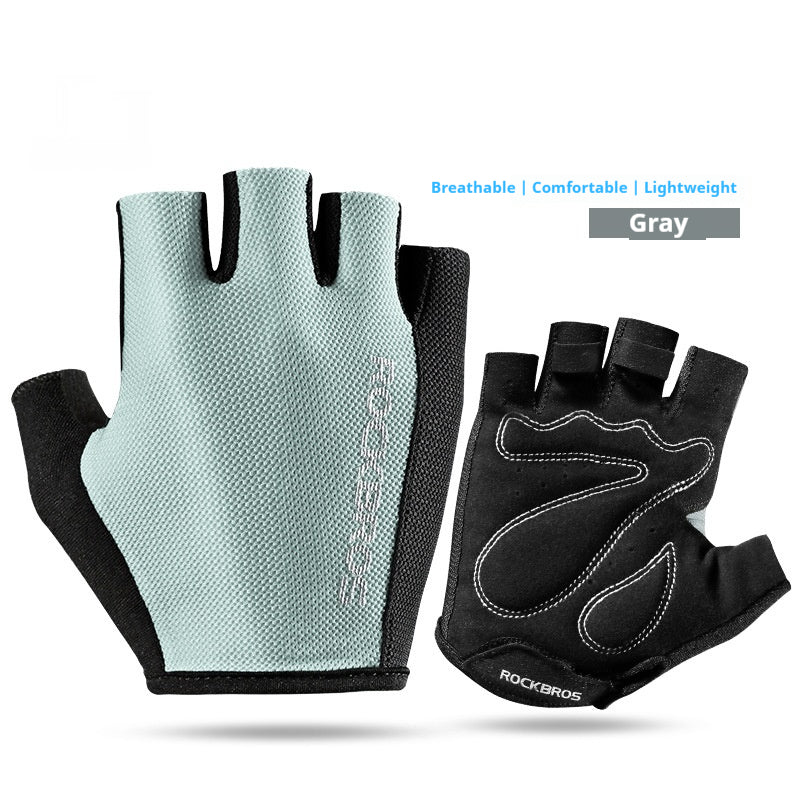 Gants de vélo demi-doigts hommes et femmes anti-dérapant respirant