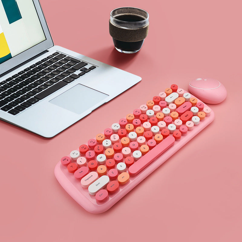 Mini sans fil de bureau 2,4G jeu de souris clavier