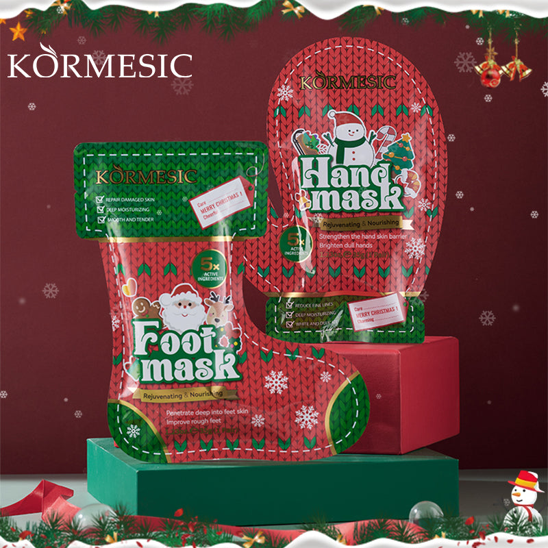 Masque de pied nourissant pour la peau KORMESIC Main de Noël et masque de pied GB 35g