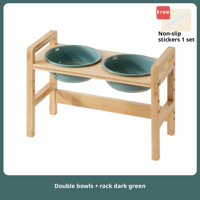 Céramique Grande Capacité Dog Bowl Feeder