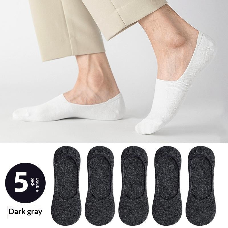 Chaussettes en coton à faible coupe, minces et non glissantes