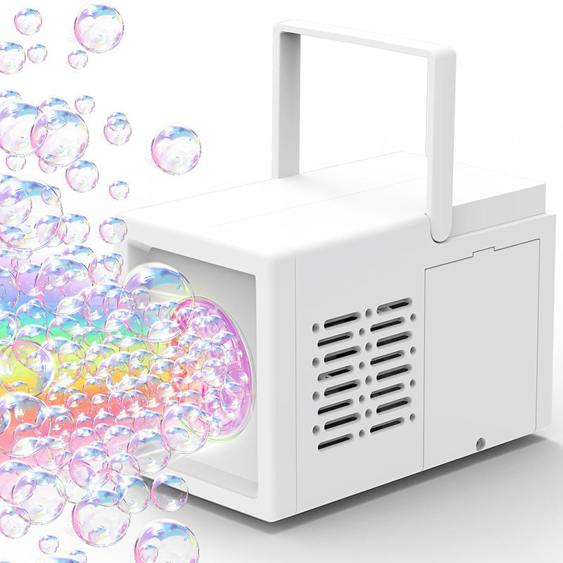 Machine portative de bulles de scène extérieure avec structure poreuse