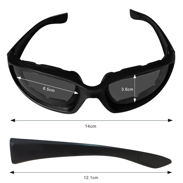 1 paires moto sport motard vélo lunettes d'équitation résistant au vent protection des yeux sports goggle