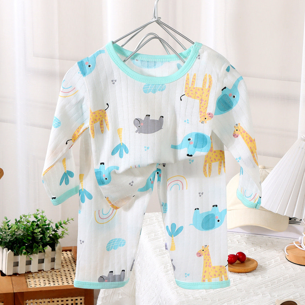 Summer Baby Cotton Maison Porter Pajama pour enfants