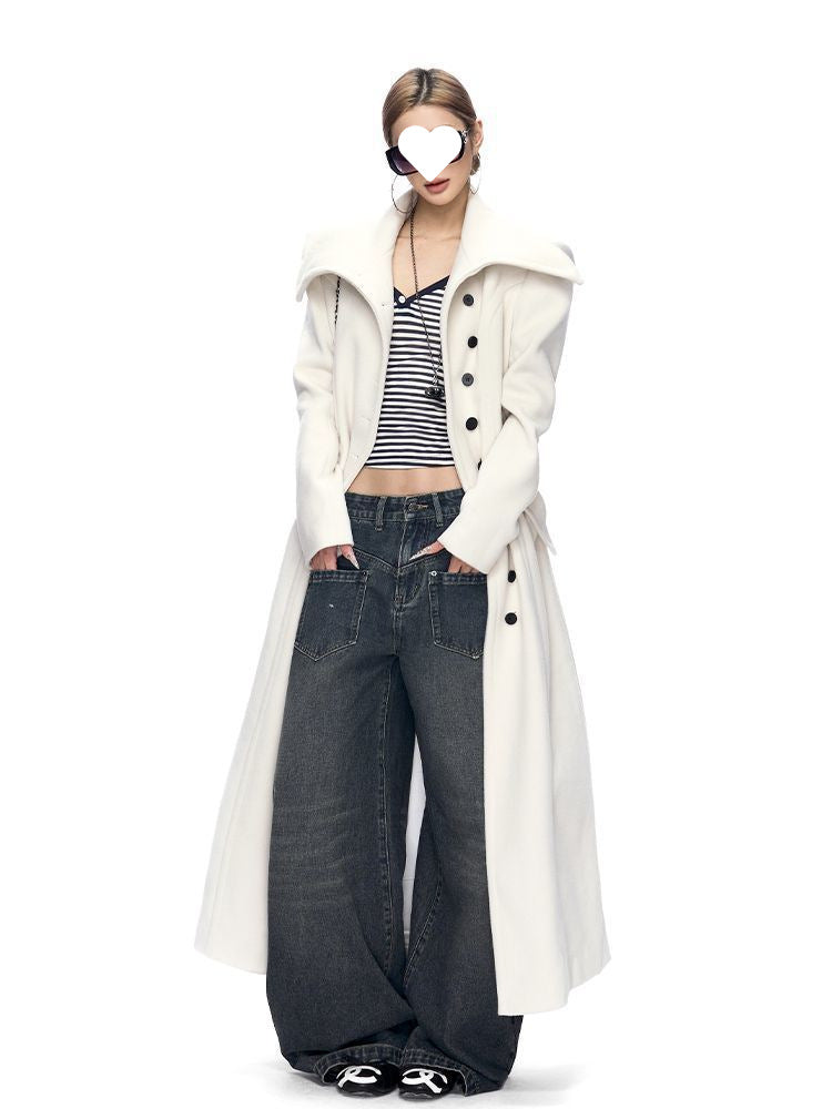 Manteau de style britannique Hepburn pour femmes