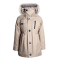 Filles Veste d'hiver chaude en manteau de parka à capuche à capuchon 2-7Y