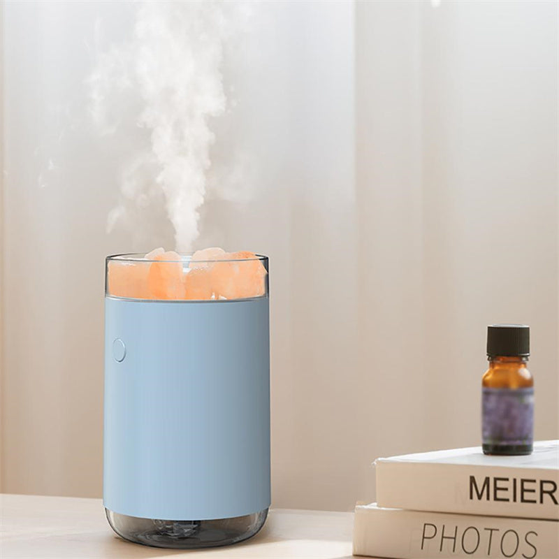 Air Humidificateur cristal Pierre de sel Bureau Aromathérapie Huile essentielle Diffuseur à ultrasons W