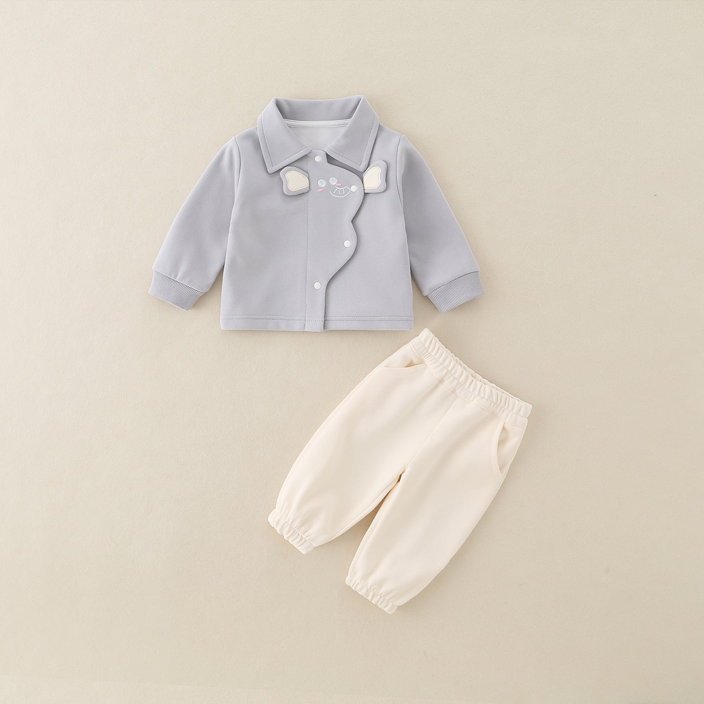 Cotton de bébé garçon Tops Casual Outerwear Spring Deux-Piece Set