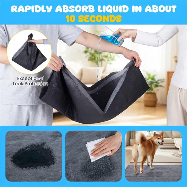 150 Activated Carbon Dog Training Pads 35.5"x24"