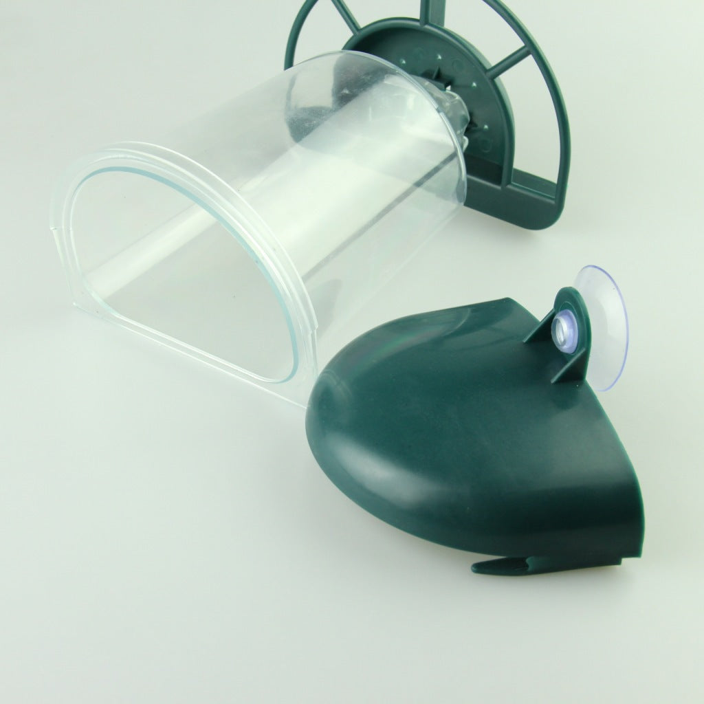 Type de suspension plastique transparent Automatique Bird Feeder avec couverture