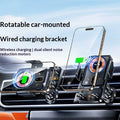 Support de téléphone de voiture avec chargeur magnétique sans fil prend en charge la charge rapide