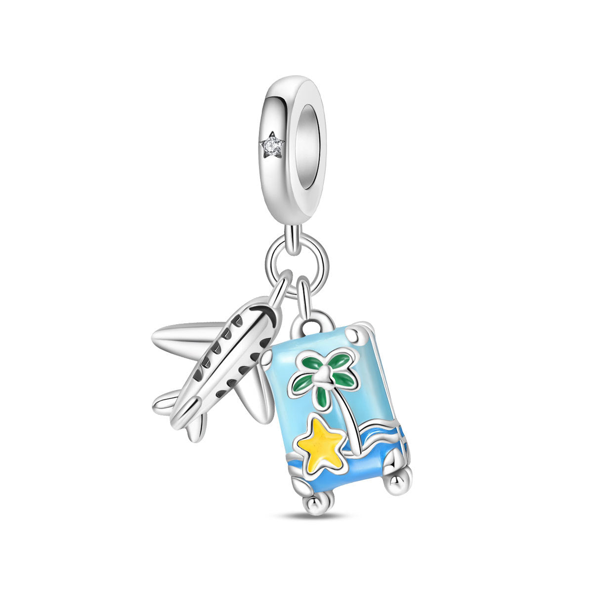 Valise d'avion World Travel Bricolage pendentif perles Accessoires