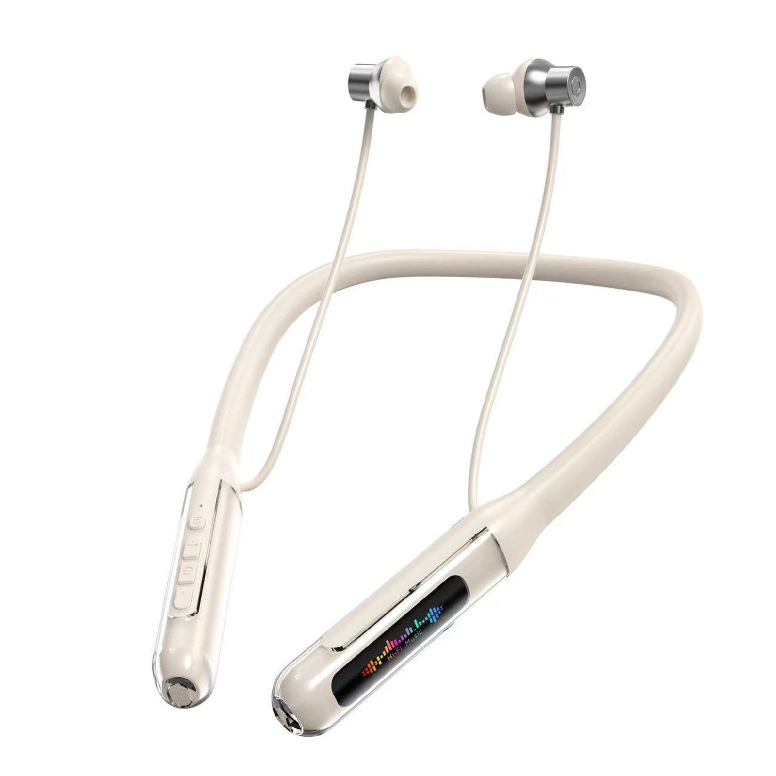 KP-258 Meilleures ventes de bande de collier Bluetooth Earphones Magnetic Digital Display In-Ear Bas Laten