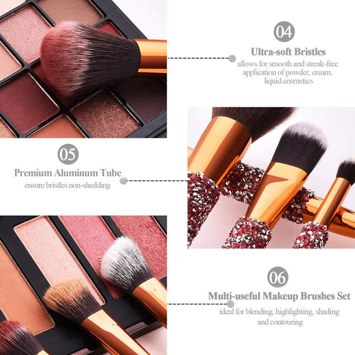 10-in-1 Diamond Custom Makeup Brush