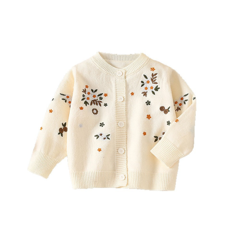 Filles Autumn Knitted Cardigan Sweater Heavy Handcrafted
