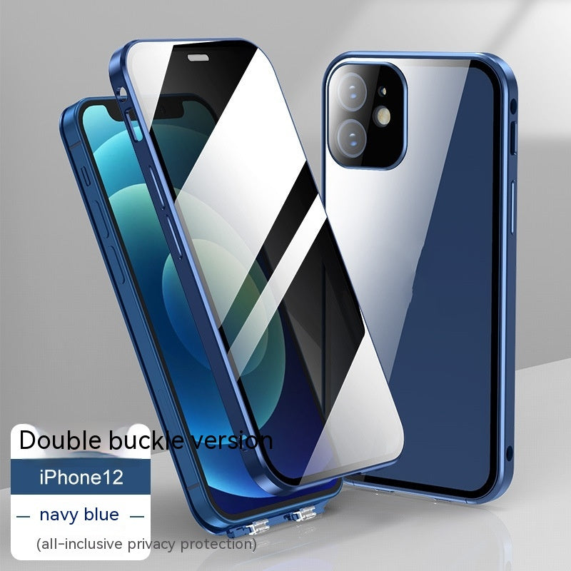 Étui de téléphone double face en verre ultra fin