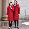 Manteau de coton d'hiver long et épais pour hommes