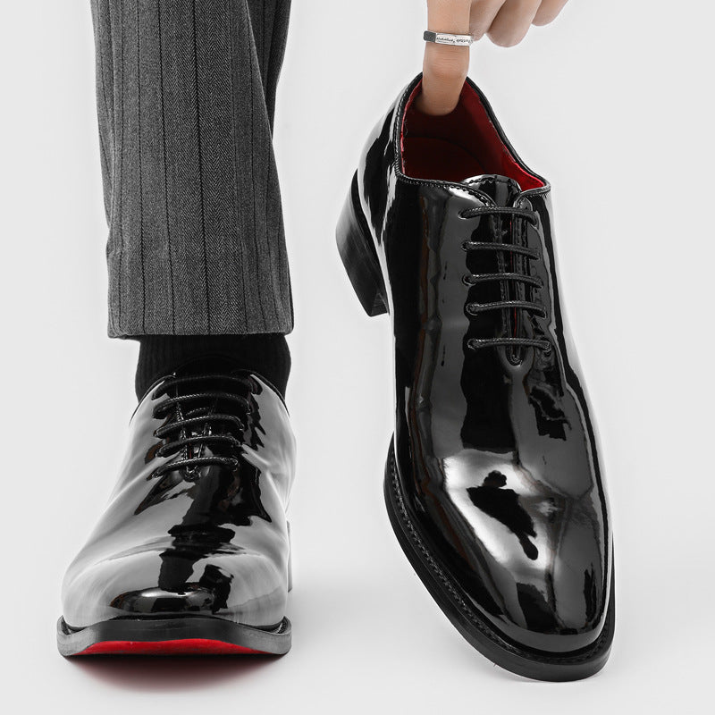 Casual Commuter Formal Red-soled Glossy British-style Business Shoes
