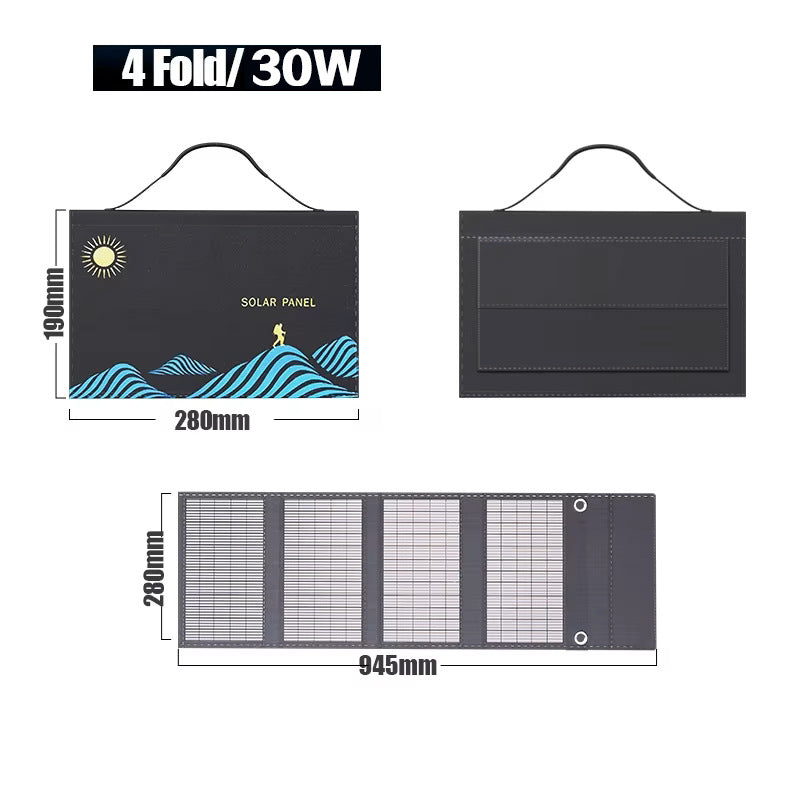 Chargeur USB pliable à propulsion solaire