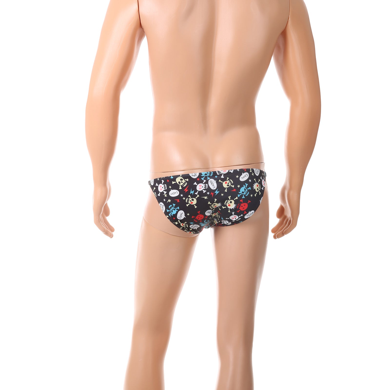 Sous-vêtements masculins Crâne d'Halloween Imprimé Bas Waist Big Bag
