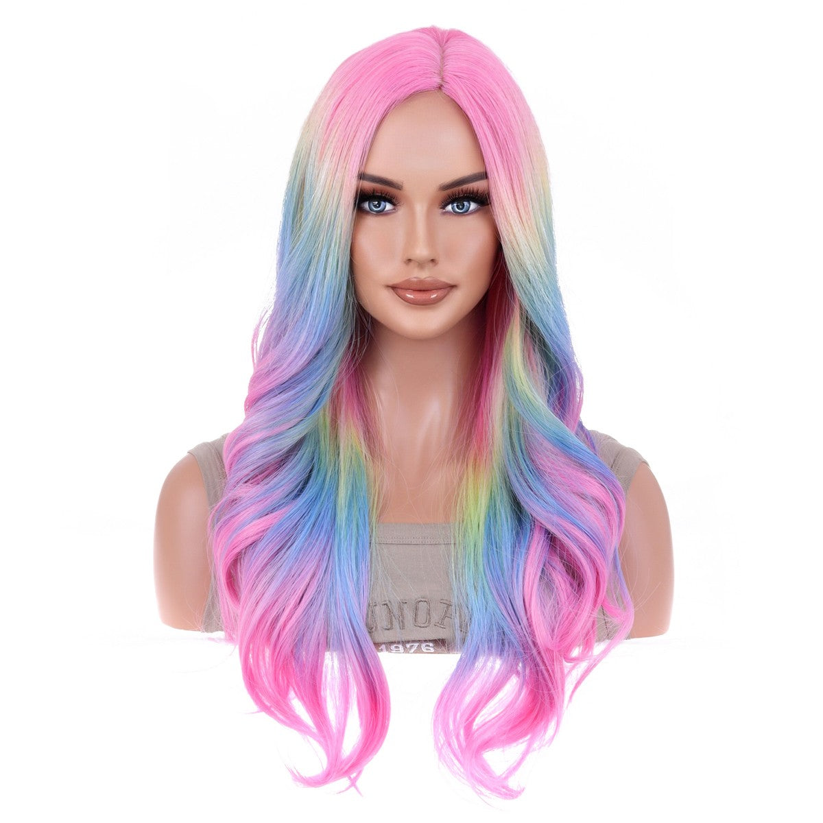 Bangs en partie centrale Perruque femelle Top Rose