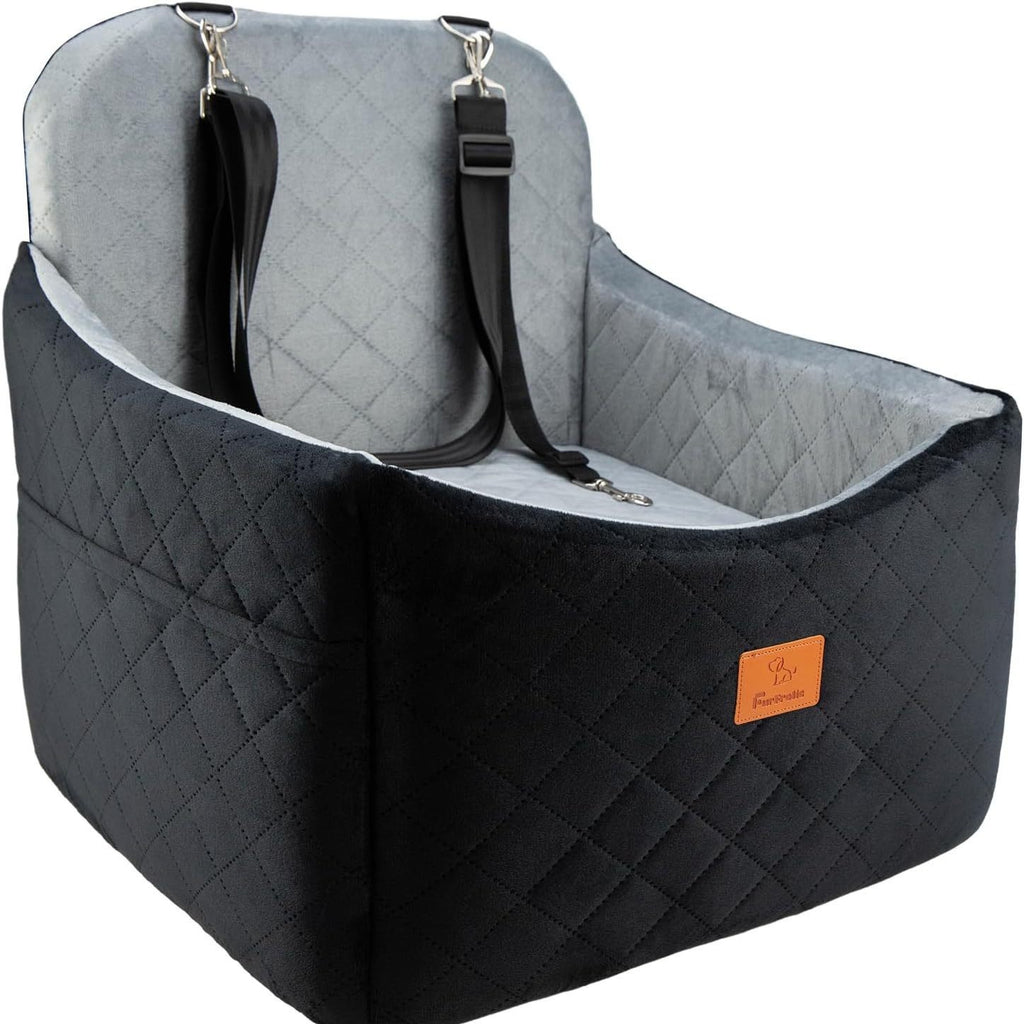 Lit de voiture pour animaux de compagnie pour petits et moyens chiens Coussin doux pour le siège arrière