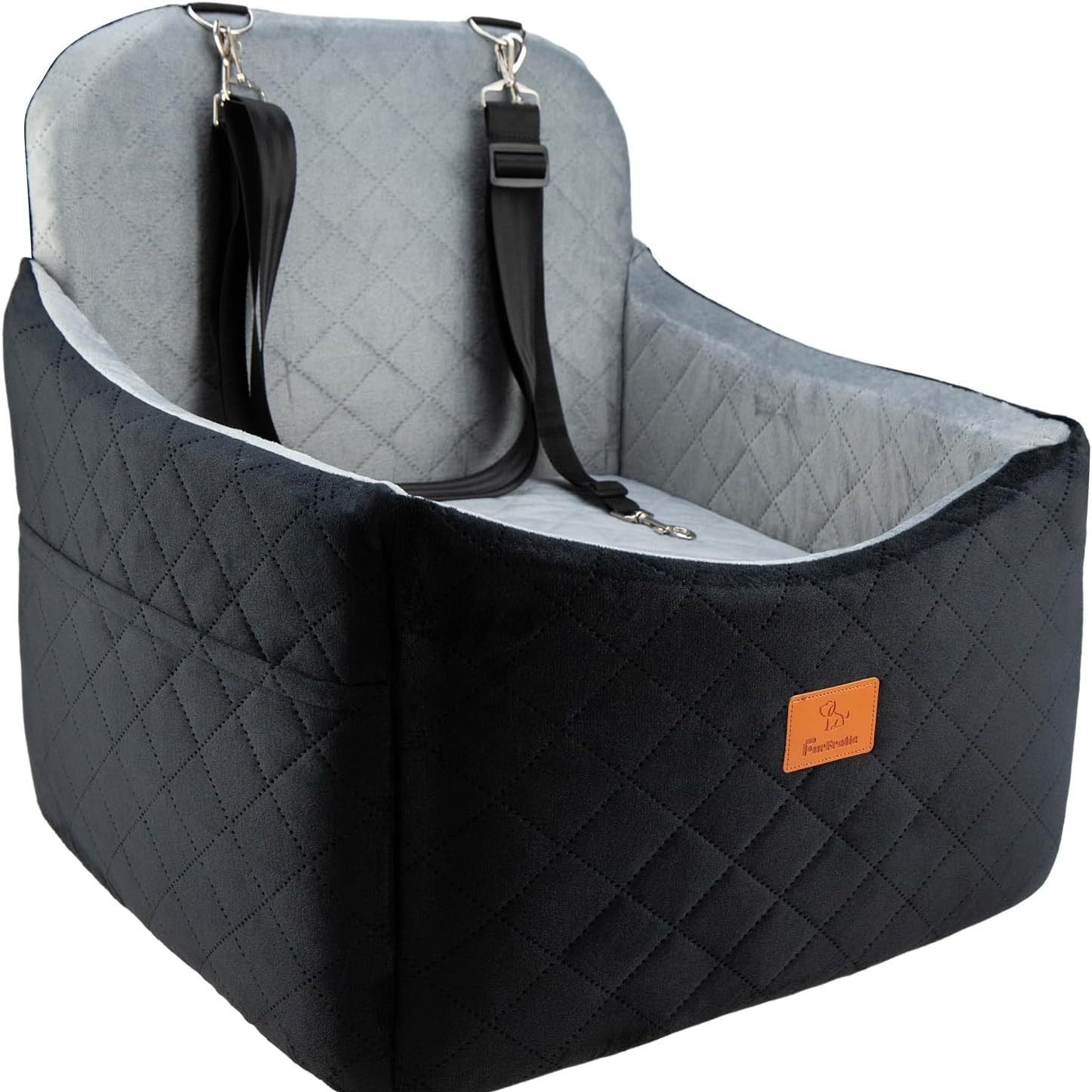 Lit de voiture pour animaux de compagnie pour petits et moyens chiens Coussin doux pour le siège arrière