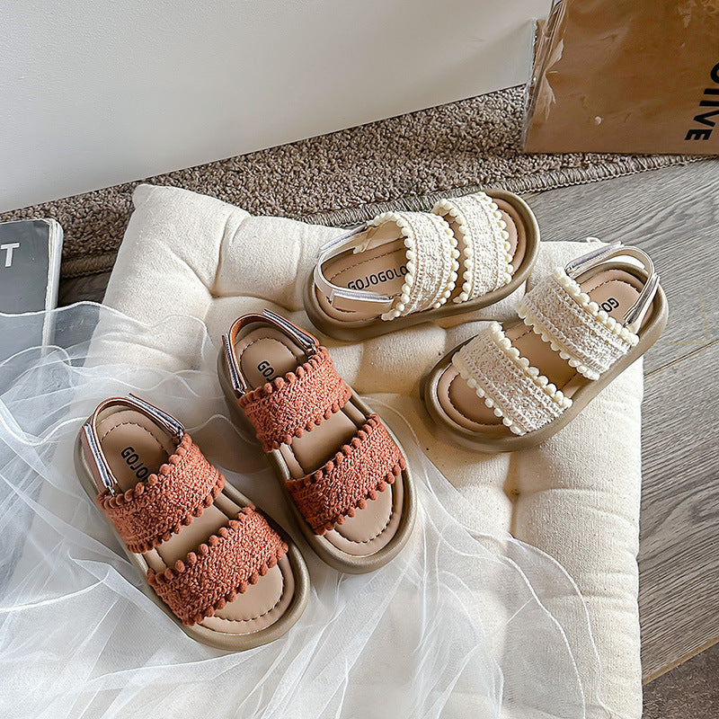 Les filles Ethnic-Style Casual Sandales rétro avec des semelles douces